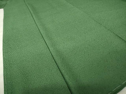 平和屋着物●上質な色無地　紋意匠　藍媚茶色　正絹　逸品　未使用　AABK8544ck