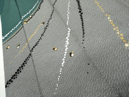 平和屋着物●訪問着　刺繍　箔散らし　金彩　金銀糸　正絹　逸品　AABK8571cs