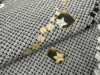 平和屋着物●訪問着　刺繍　箔散らし　金彩　金銀糸　正絹　逸品　AABK8571cs