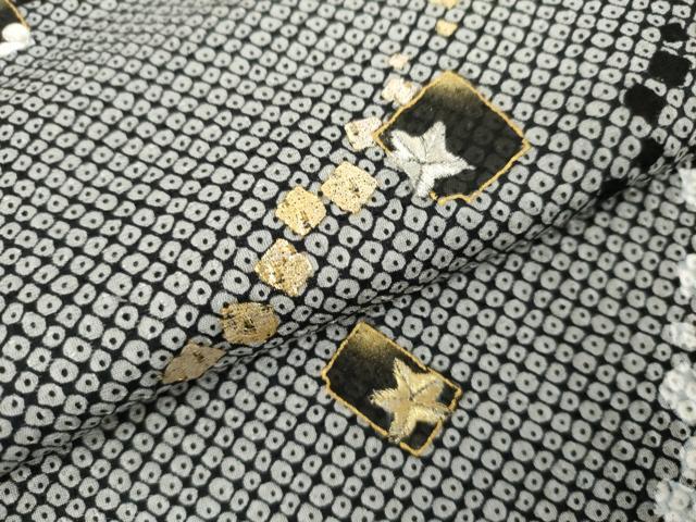 平和屋着物●訪問着　刺繍　箔散らし　金彩　金銀糸　正絹　逸品　AABK8571cs
