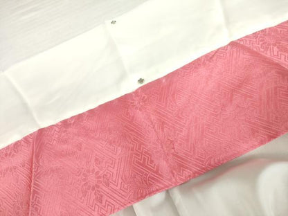 平和屋着物●訪問着　作家物　手描き　刺繍　枝梅に休み鳥　暈し染め　正絹　逸品　AABK8572cs