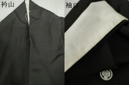 平和屋着物●豪華黒留袖　総刺繍　双鳥正倉院花文　金糸　正絹　逸品　AABK8597cs