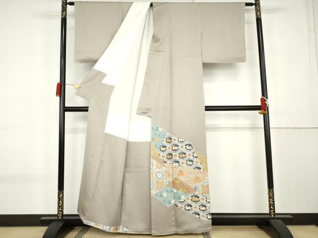 平和屋着物●創業460年・千總　色留袖　駒刺繍　有栖川文様　金彩　小田急百貨店扱い　正絹　逸品　未使用　AABK8608cs