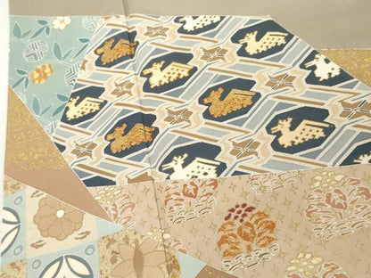 平和屋着物●創業460年・千總　色留袖　駒刺繍　有栖川文様　金彩　小田急百貨店扱い　正絹　逸品　未使用　AABK8608cs