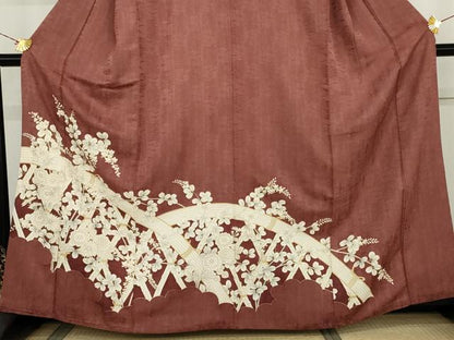 平和屋着物●豪華色留袖　花籬文　金彩　正絹　逸品　AABK8625cs
