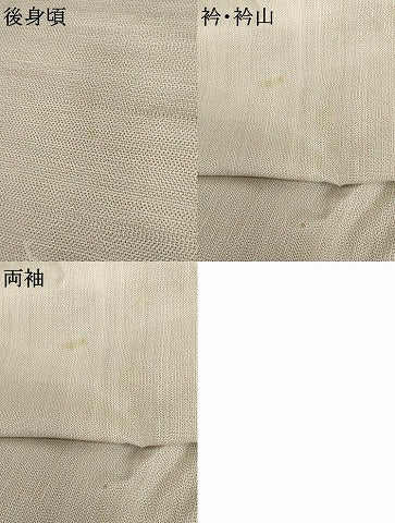 平和屋着物●訪問着　紬地　草花文　正絹　逸品　AABK8632cs