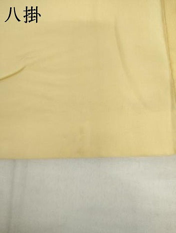 平和屋着物●上質な色無地　切嵌地紋　蜂蜜色　正絹　逸品　AABK8635cs