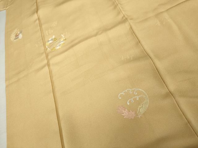 平和屋着物●訪問着　総刺繍　花丸文　正絹　逸品　AABK8637cs