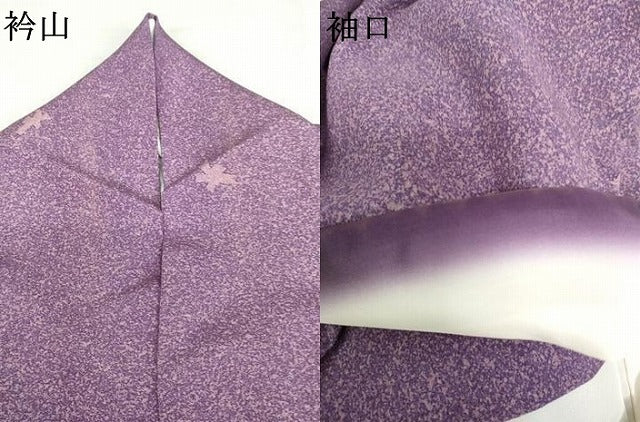 平和屋着物●上質な小紋　舞花文　金彩　正絹　逸品　AABK8647cs