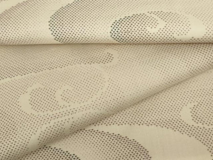 平和屋着物●本場大島紬　白大島　9マルキ　流水文　正絹　逸品　未使用　AABK8661cs