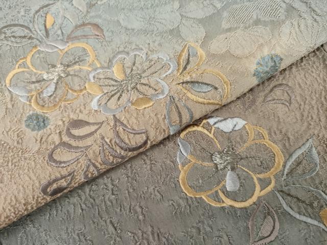 平和屋着物●訪問着　辻が花　絞り　刺繍　暈し染め　金彩　銀糸　正絹　逸品　AABK8662cs