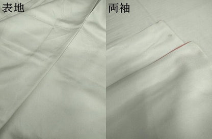 平和屋着物●訪問着　駒刺繍　雪輪枝花文　金彩　正絹　逸品　AABK8667cs