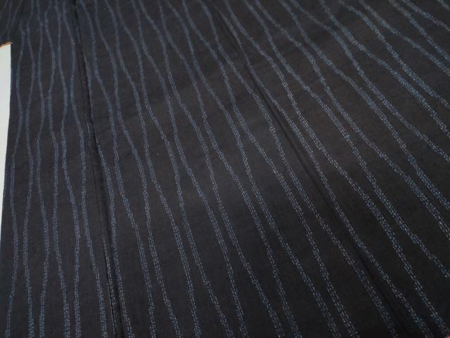 平和屋着物●結城紬　80亀甲　飛び亀甲　立涌文　正絹　逸品　AABK8674cs