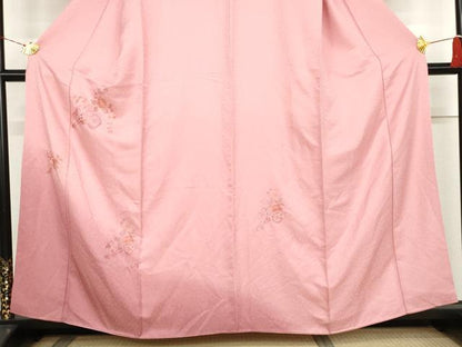 平和屋着物●中国三大刺繍　汕頭刺繍　スワトウ刺繍　訪問着　花車文　暈し染め　正絹　逸品　AABK8686cs