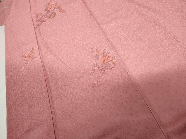 平和屋着物●中国三大刺繍　汕頭刺繍　スワトウ刺繍　訪問着　花車文　暈し染め　正絹　逸品　AABK8686cs