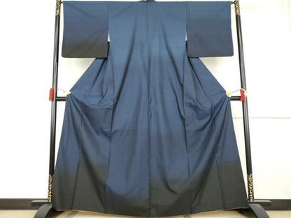 平和屋着物●本場大島紬　訪問着　霞文　正絹　逸品　AABK8701cs