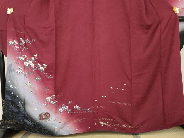 平和屋着物●豪華振袖　手描き　花鼓文　暈し染め　金彩　やまと誂製　正絹　逸品　AABK8708cs
