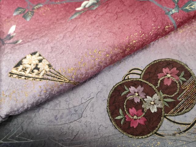 平和屋着物●豪華振袖　手描き　花鼓文　暈し染め　金彩　やまと誂製　正絹　逸品　AABK8708cs