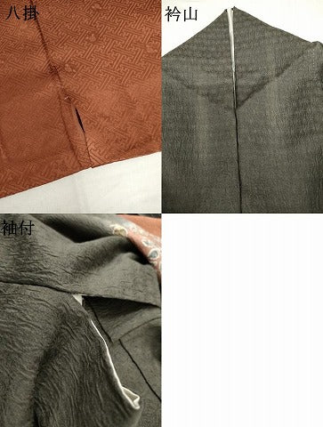 平和屋着物●訪問着　辻が花　絞り　暈し染め　正絹　逸品　AABK8716cs