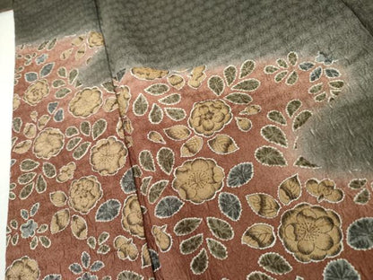 平和屋着物●訪問着　辻が花　絞り　暈し染め　正絹　逸品　AABK8716cs