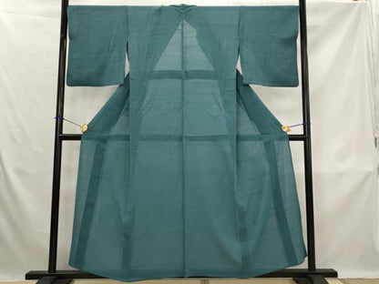 平和屋着物＊夏物　色無地　絽紬　御召茶色　高島屋扱い　正絹　逸品　AABK8721st