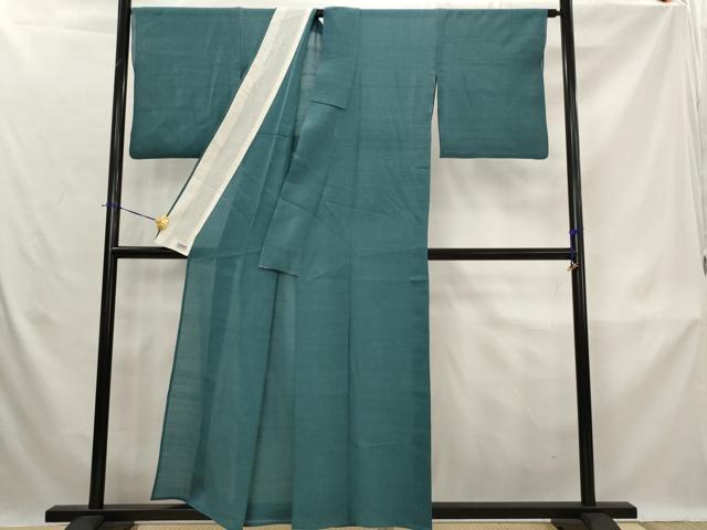 平和屋着物＊夏物　色無地　絽紬　御召茶色　高島屋扱い　正絹　逸品　AABK8721st