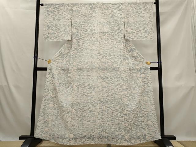 平和屋着物＊夏物　小紋　絽　松尽くし　正絹　逸品　AABK8725st