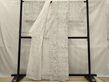 平和屋着物＊夏物　小紋　絽　松尽くし　正絹　逸品　AABK8725st