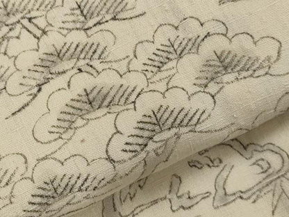 平和屋着物＊夏物　訪問着　紗紬　手描き　流水花松文　正絹　逸品　AABK8726st