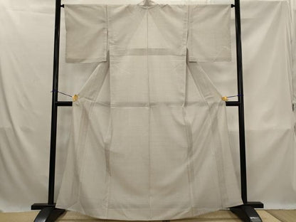 平和屋着物＊夏物　本場大島紬　夏大島　白大島　100亀甲　総詰め　正絹　逸品　AABK8728st