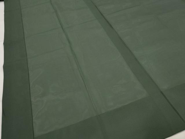平和屋着物＊夏物　男性　色無地　絽　柳煤竹色　洗える着物　AABK8733st