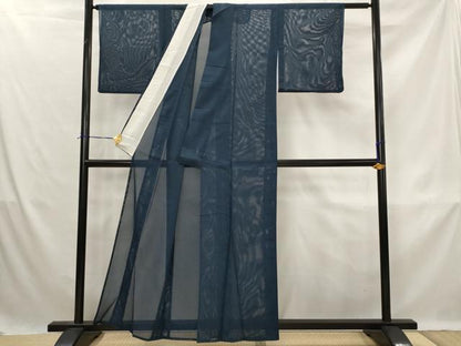 平和屋着物＊夏物　色無地　絽　褐返色　洗える着物　AABK8735st