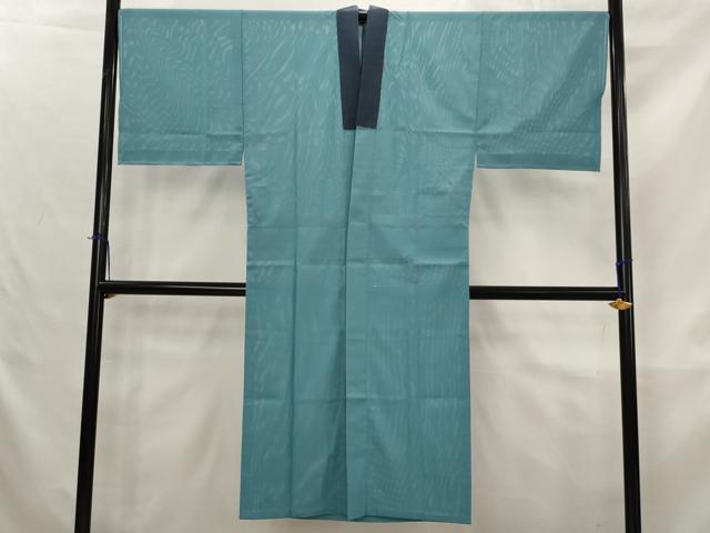 平和屋着物＊夏物　男性　長襦袢　絽　浅葱色　洗える着物　AABK8737st