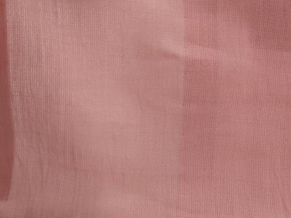 平和屋着物＊夏物　綿麻ちぢみ　仁佐エ門　紅梅色　小千谷織物謹製　証紙付き　ロング丈　綿麻　AABK8738st