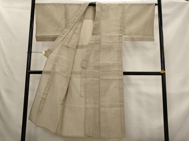平和屋着物＊夏物　男性　紗　ちぢみ織　絣文様　AABK8739st