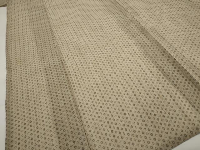 平和屋着物＊夏物　男性　紗　ちぢみ織　絣文様　AABK8739st