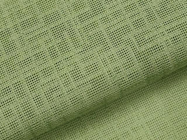 平和屋着物＊夏物　色無地　幾何学紋紗　柳茶色　正絹　逸品　AABK8741st