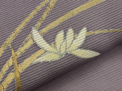 平和屋着物＊夏物　訪問着　絽　草花文　金銀彩　正絹　逸品　AABK8742st