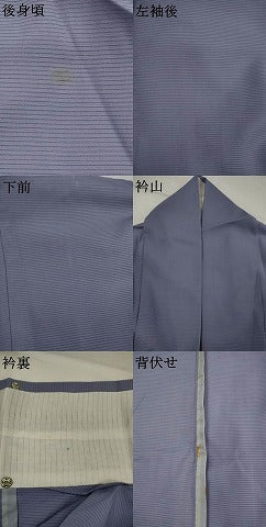 平和屋着物＊夏物　色無地　絽　紫苑色　正絹　逸品　AABK8744st