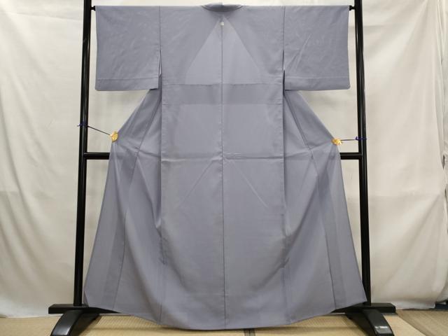 平和屋着物＊夏物　色無地　絽　紫苑色　正絹　逸品　AABK8744st