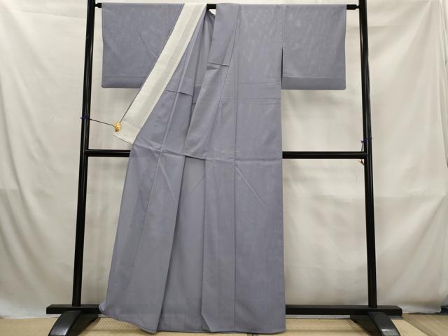 平和屋着物＊夏物　色無地　絽　紫苑色　正絹　逸品　AABK8744st