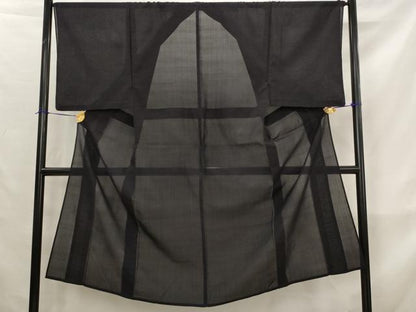 平和屋着物＊夏物　男性　夏大島　霞文　正絹　逸品　AABK8746st