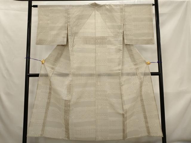 平和屋着物＊夏物　本場大島紬　夏大島　横段蜀江文　正絹　逸品　AABK8747st