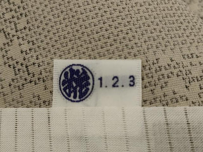 平和屋着物＊夏物　本場大島紬　夏大島　横段蜀江文　正絹　逸品　AABK8747st