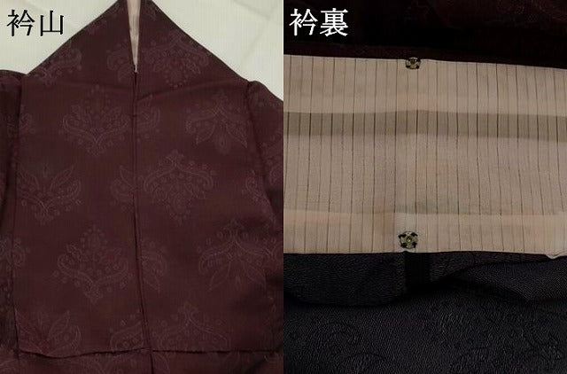 平和屋着物＊夏物　小紋　風通紗　洋花文　正絹　逸品　AABK8749st