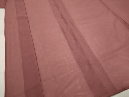 平和屋着物＊夏物　色無地　絽　蘇芳香色　洗える着物　AABK8755st