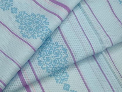 平和屋着物＊夏物　小紋　紗　間道　洗える着物　AABK8759st