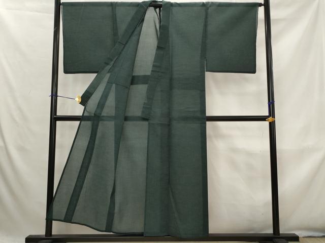 平和屋着物＊夏物　男性　小紋　紗　霞文　AABK8763st