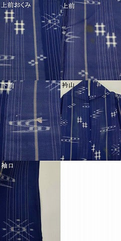 平和屋着物＊夏物　本場琉球絣　夏琉球　正絹　逸品　AABK8774st