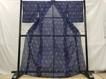 平和屋着物＊夏物　本場琉球絣　夏琉球　正絹　逸品　AABK8774st